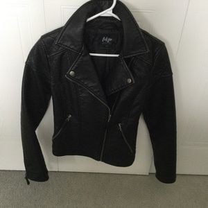 Faux leather jacket